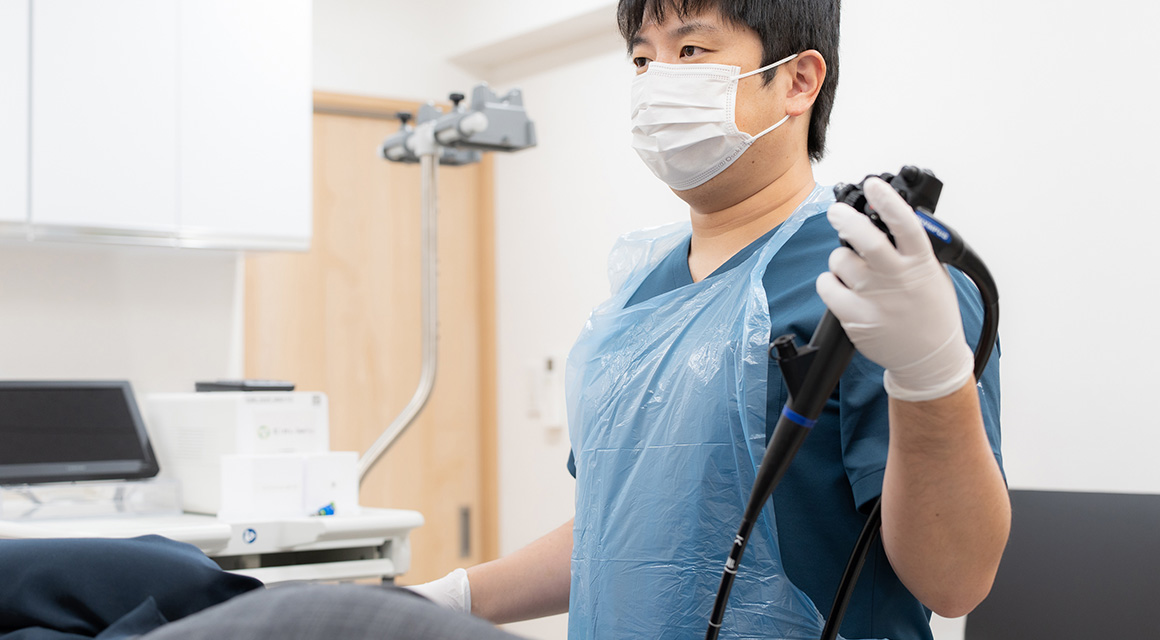 武蔵小杉あがわ内科・消化器クリニックの胃カメラ検査をイメージした写真